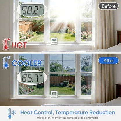 SUNBABY Window Privacy Film, One Way Mirror & Heat Blocking, 23.6"x78.7"