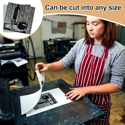 Yeaqee 2 Pcs 12 x 12 Inch Linoleum Block for Printmaking Rubber Carving Block Soft Linocut Blocks Large Linoleum Sheet Lino Plates for Engraving Art Project Artist Studio Supplies DIY Crafts, Gray