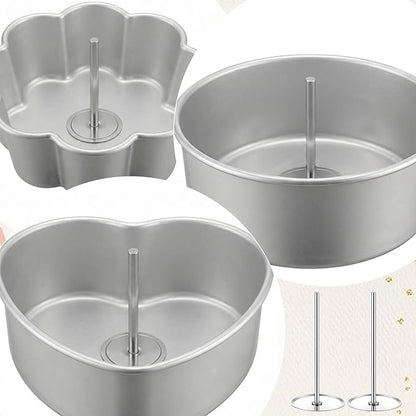 6 Pcs Cake Heating Core for Baking Stainless Steel Heating Rod Cake Strips for Even Baking 2.76 Inch Silver Bakings Nails Cakes Stick Supplies for Decorating Supplies Bake Tools Accessories